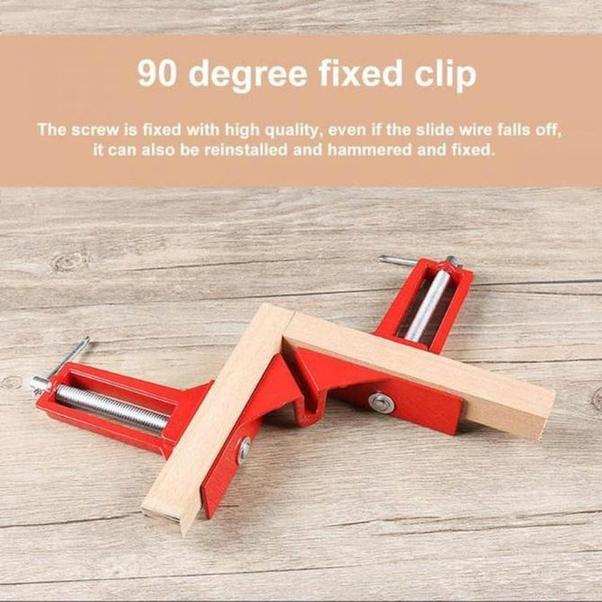 90 Degree Right Angle Clip Picture Frame Fish Tank Woodwork Corner Clamp Fixed Clip Aluminium Alloy Woodworking Hand Tool 4PCS 4pcs