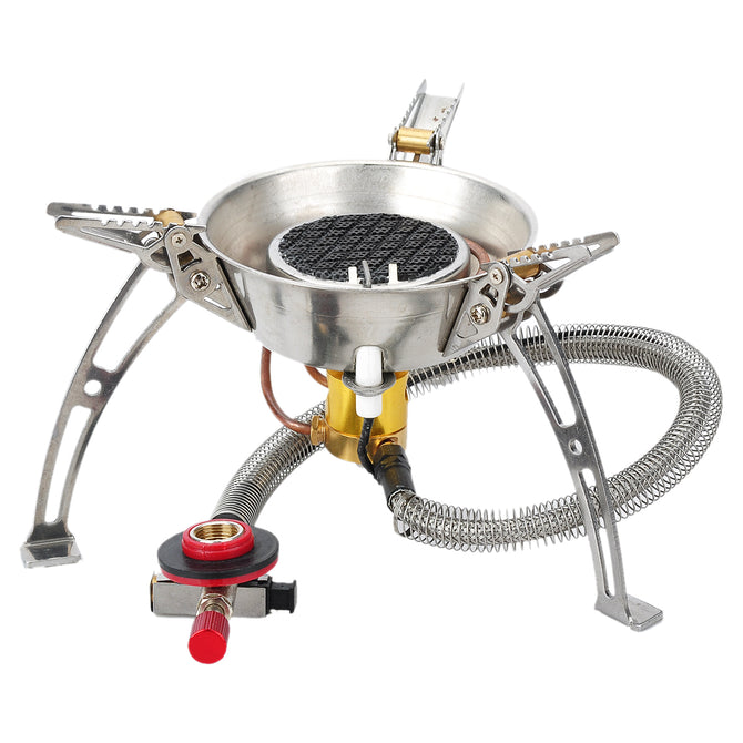 Portable Folding 3500W Camping Butane Gas Infrared Stove w/ Carrying Bag