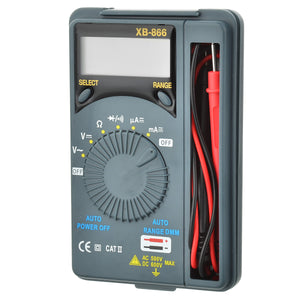 XB-866 Auto Range Digital Multimeter - Gray Green