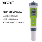 yieryi New TDS PH Meter PH/TDS/EC/Temperature Meter Digital Water Quality Monitor Tester for Pools, Drinking Water, Aquariums